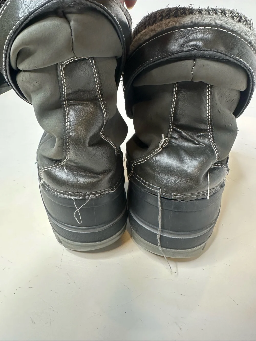 Dream Pairs Kids Black & Gray Waterproof Snow Boots